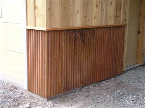 corrugated metal for wainscoatine house trim|metal wainscoting panels.